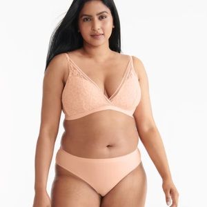 Knix Deep V Lace Bralette